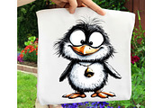 Quirky Christmas Penguin Clipart, an Illustration by OK Design (Thumbnail 6 of 6)