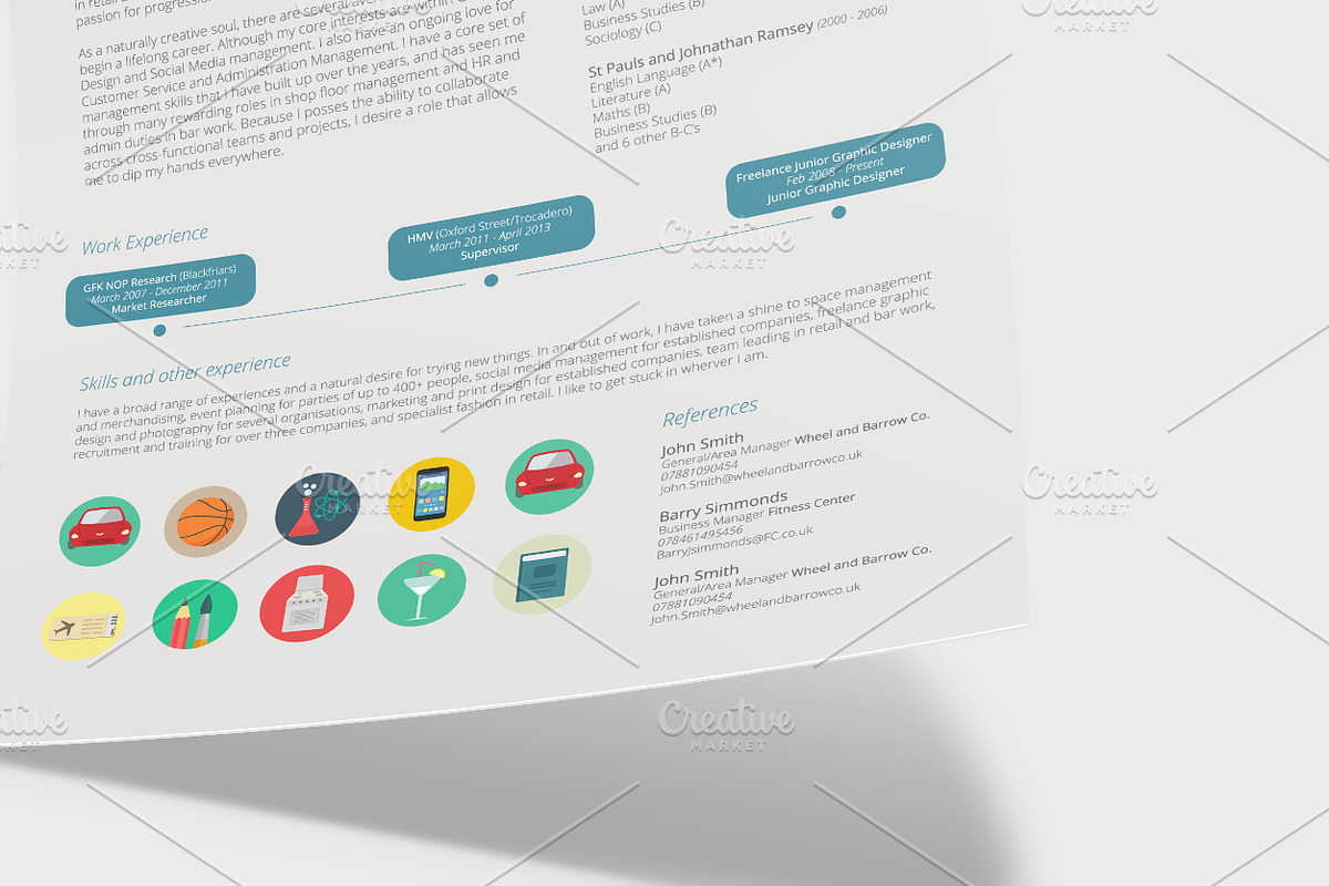 Dive CV/Resume, a Resume Template by Valeur Design (Photo 3 of 4)