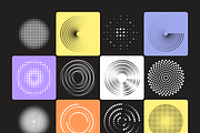 Radial Halftone Vectors, a Duotone Icon by Brickclay (Thumbnail 6 of 7)