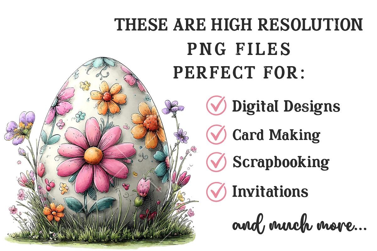 Whimsical Easter Egg Clipart, an Illustration by OK Design (Photo 5 of 6)