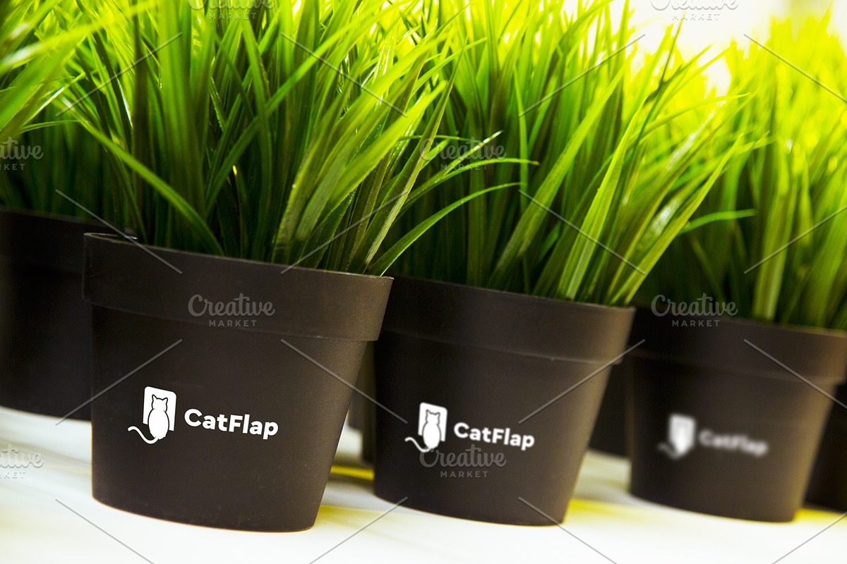 Flowerpot Mockup #5, a Mockup by Catflap