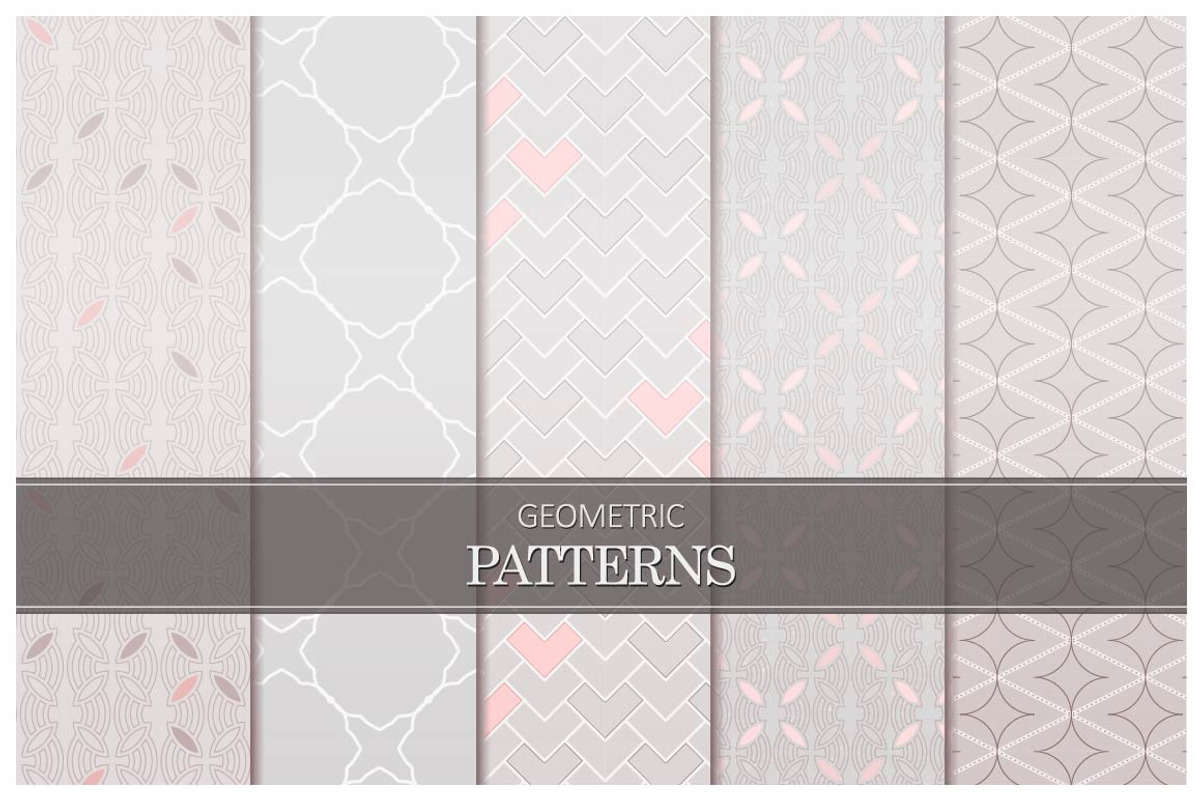 Seamless Geometric Patterns, a Pattern Graphic by Solana (Photo 1 of 3)