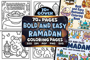 Bold and Easy Ramadan Coloring Pages