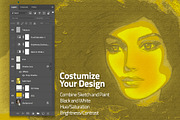 Gold Paint Photo Effect preview 5