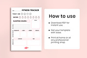 Fitness Tracker Checklist PDF, a Print Template by Snapybiz (Thumbnail 7 of 10)