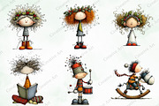 Whimsical & Quirky Doll Clipart, an Illustration by Creative Art (Thumbnail 6 of 10)