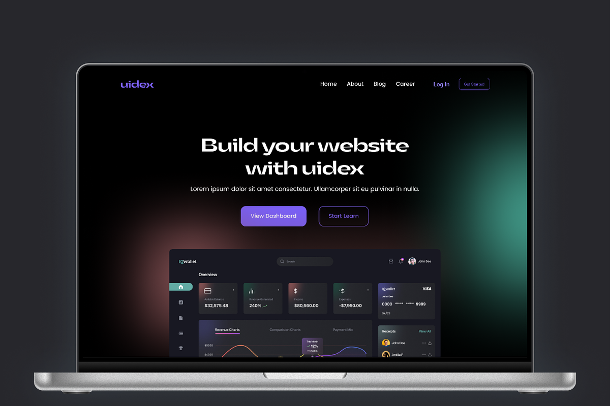 Saas Landing page Design, an UI Kit Template by UiDex (Photo 5 of 5)