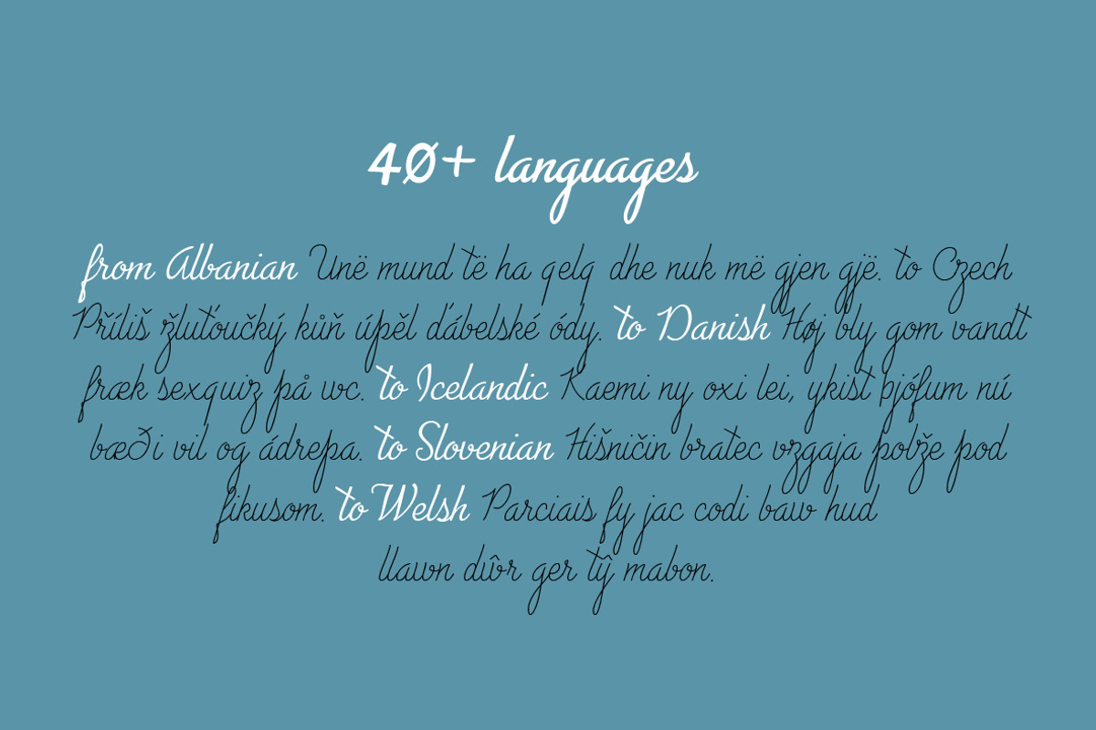 Advertising Script - 5 fonts preview 5