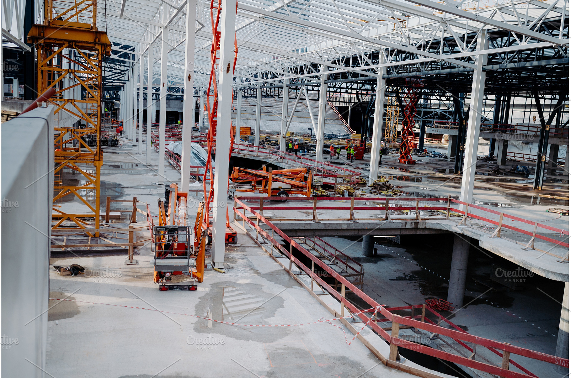 Builders working on structural, an Industrial Photo by HalfPoint