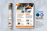 Delivery Service Flyer, a Flyer Template by retrographix (Thumbnail 1 of 3)