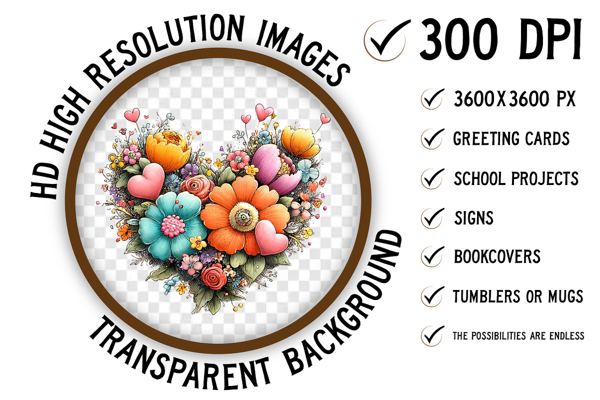 Whimsical Valentines Day Clipart, an Illustration by Craft Nest (Photo 2 of 9)