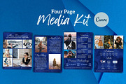 Four Page Media Kit in Navy Blue, a Templates & Theme by ProductiveandFree (Thumbnail 2 of 14)