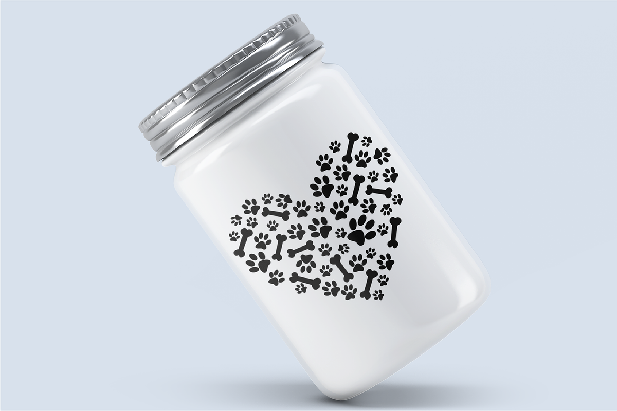 Dog Paw Print Vector SVG Bundle, an Animal Illustration by Orange Brush Studio (Photo 4 of 6)