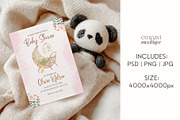 5x7 Baby Shower Card Mockup, a Mockup by EmpaviMockups (Thumbnail 7 of 8)