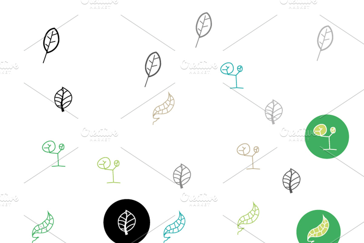 LEAF (NATURE) ICONS, an Icon by SUBCUTANEO STORE (Photo 2 of 4)