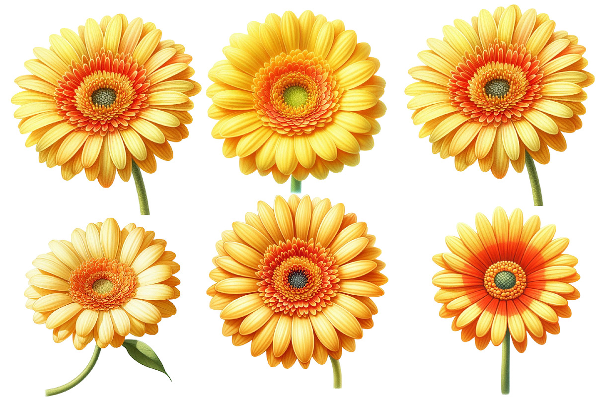 Whimsical gerbera spring Flower, an Illustration by Designworld (Photo 3 of 5)