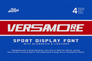 Versamore - Sport Display Font, a Sans Serif Font by ahweproject (Thumbnail 1 of 18)