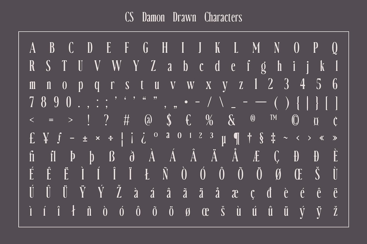 CS Damon Drawn, a Serif Font by Craft Supply Co. (Photo 8 of 8)