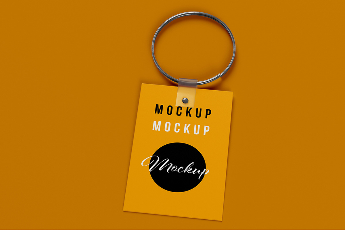 Rectangular Keychain Mockup | Creative Market