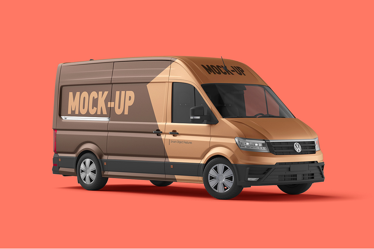 Cargo Van Mockup Set, a Product Mockup by WebAndCat (Photo 6 of 12)
