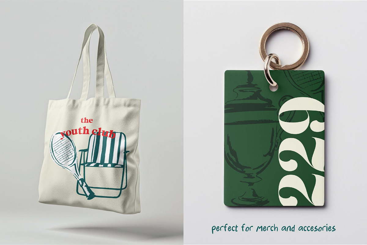 All Things Tennis – Retro Club Style, an Object Graphic by MayBay Studio (Photo 4 of 5)