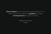 Eleven Eleven Sans Serif, a Sans Serif Font by Blanc Salváge (Thumbnail 12 of 12)
