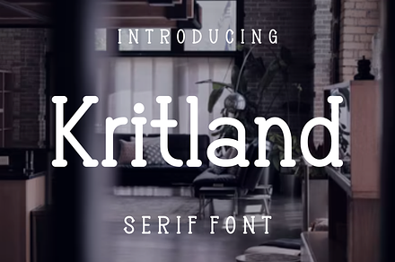 Kritland, a Serif Font by lelevien