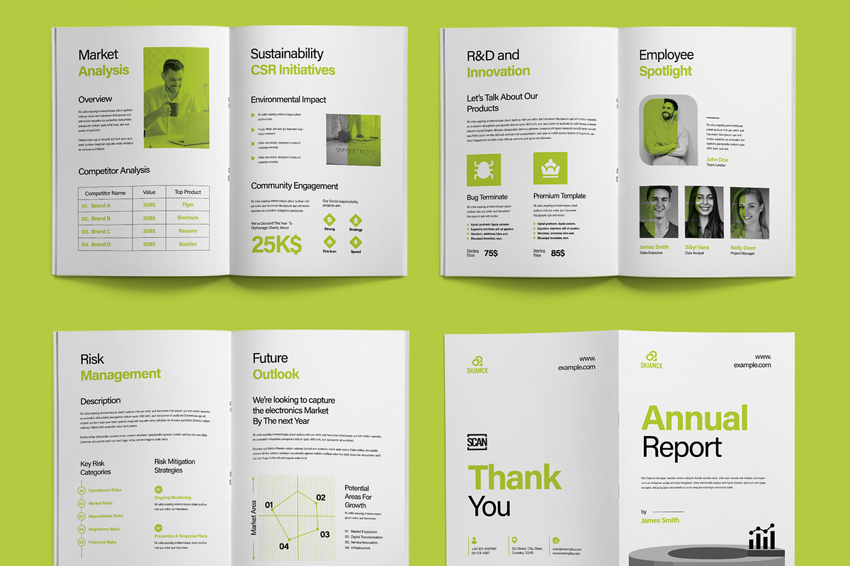 Company Annual Report, a Brochure Template by ContestDesign (Photo 4 of 4)