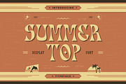 Summer Top Display Typeface, a Serif Font by infernostudio3 (Thumbnail 1 of 11)