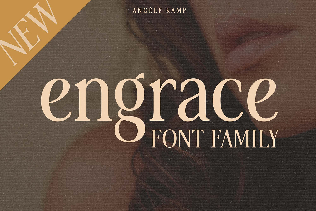 Engrace serif font family typeface, a Serif Font by Angele Kamp (Photo 1 of 13)