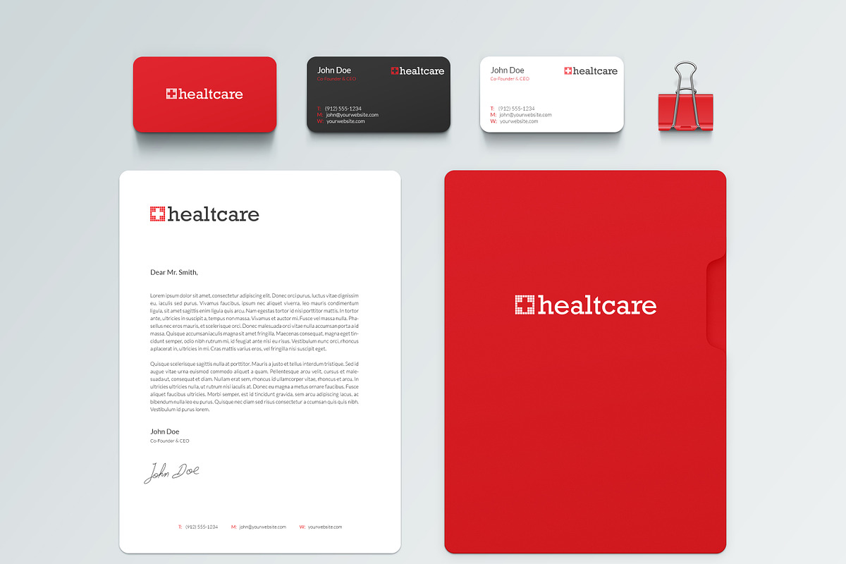 Healtcare Mini Brand Identity, a Product Mockup by MusiqueDesigns (Photo 2 of 2)