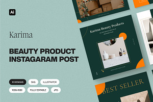 Beauty Product Instagram Template, a Social Media Template by prajapixels
