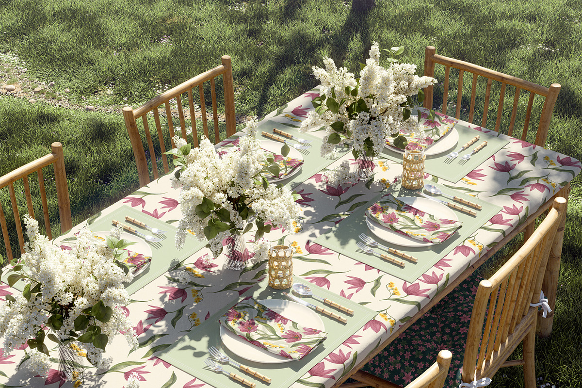 Tulip Garden Seamless Patterns, a Pattern Graphic by Svetlana Lerie (Photo 8 of 9)