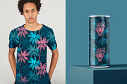 Vivid Tropics - Seamless Patterns, a Pattern Graphic by Pretty Meerkat (Thumbnail 4 of 7)