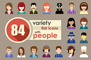 Flat Icons With People, an Icon by Gurza SHOP (Thumbnail 1 of 5)