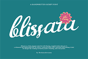 Blissara a Script Font, a Script Font by Berdansabersama (Thumbnail 1 of 9)
