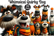 Whimsical Quirky Dog Clipart, an Illustration by Black Bird Studio (Thumbnail 1 of 6)