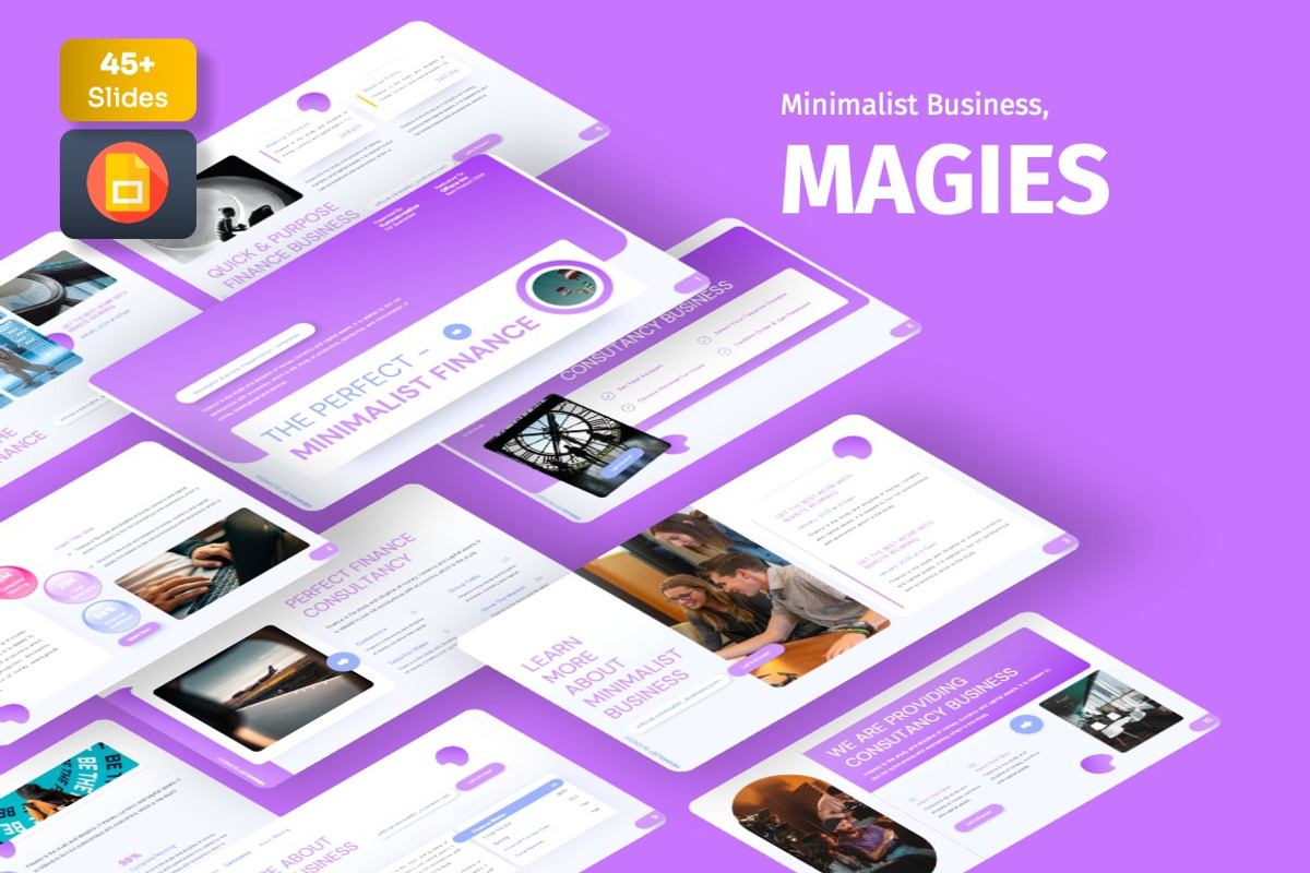Magies - Minimalist Googleslide, a Presentation Template by Dhabee (Photo 1 of 7)