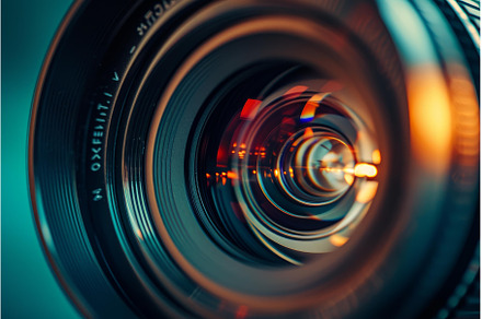 Close-up of camera lens with radiant, a Technology Photo by Ylivdesign