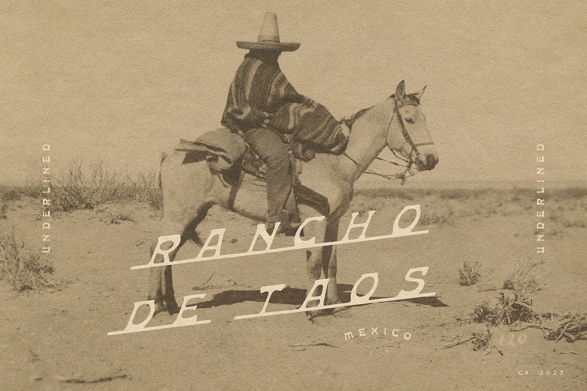 Burro Southwest Font, a Serif Font by Chad Alan Steinborn (Photo 2 of 3)