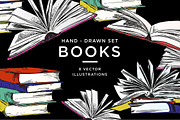 BOOKS set, an Object Graphic by Tanya Akhmett (Thumbnail 1 of 4)