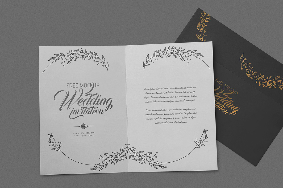 Elegant Wedding Invitation Mockups, an Invitation Template by ZippyPixels (Photo 1 of 4)