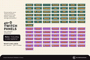 Twitch Panels - Retro Checkered, a Social Media Template by KloudCanvas (Thumbnail 2 of 3)