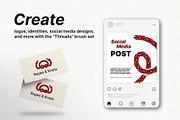 Threads Brushes Set for Illustrator, a Brush Add-On by Garden in frame (Thumbnail 5 of 6)