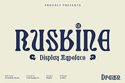 CS Ruskine Drawn, a Sans Serif Font by Craft Supply Co. (Thumbnail 1 of 8)