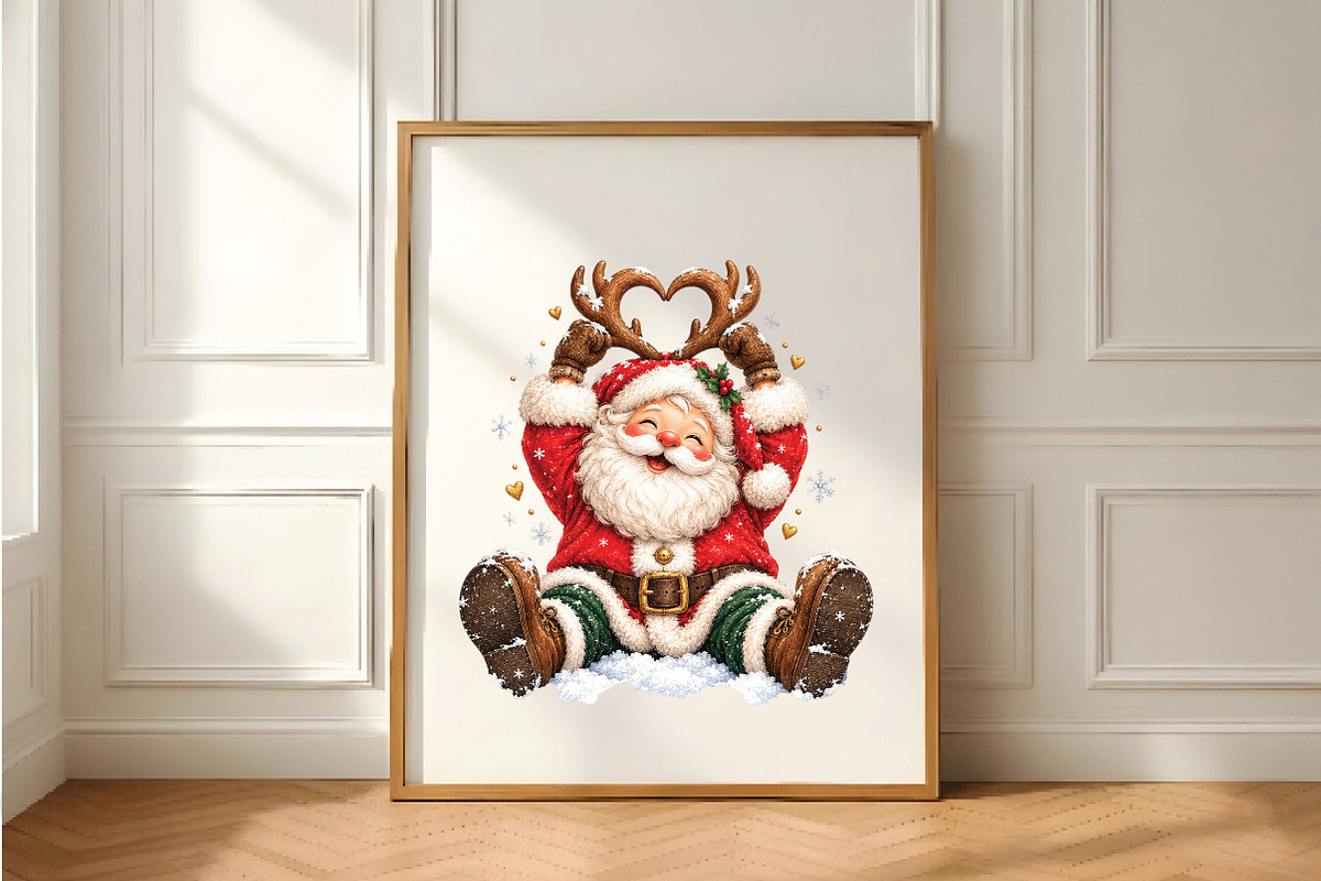 Santa Reindeer Antler Heart PNG, a Seasonal Illustration by Daily.Designs (Photo 5 of 5)