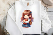 Little School Girl Sublimation, an Illustration by DreamCafeArt (Thumbnail 3 of 5)