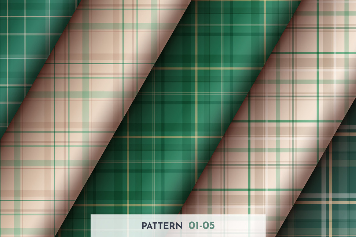 10 Seamless Simple Tartan Patterns, a Pattern Graphic by rwgusev (Photo 2 of 7)