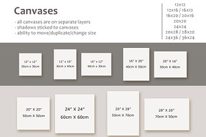 BOY'S NURSERY Wall&Frame Mockups