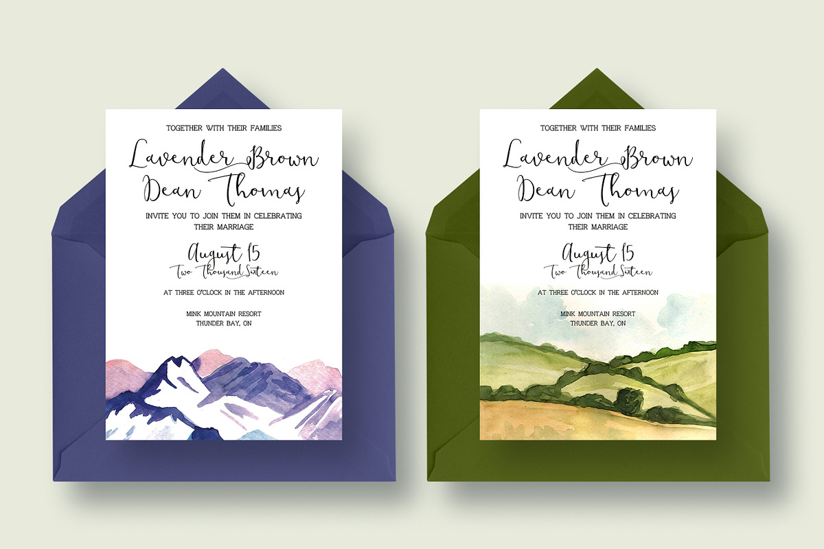 Landscape Invitation Collection, an Invitation Template by Knotted Design (Photo 5 of 7)